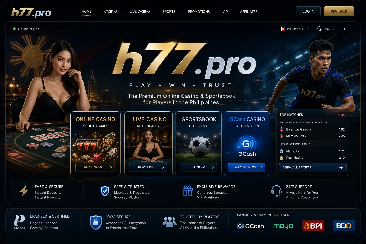 h77.pro poker and competitive play